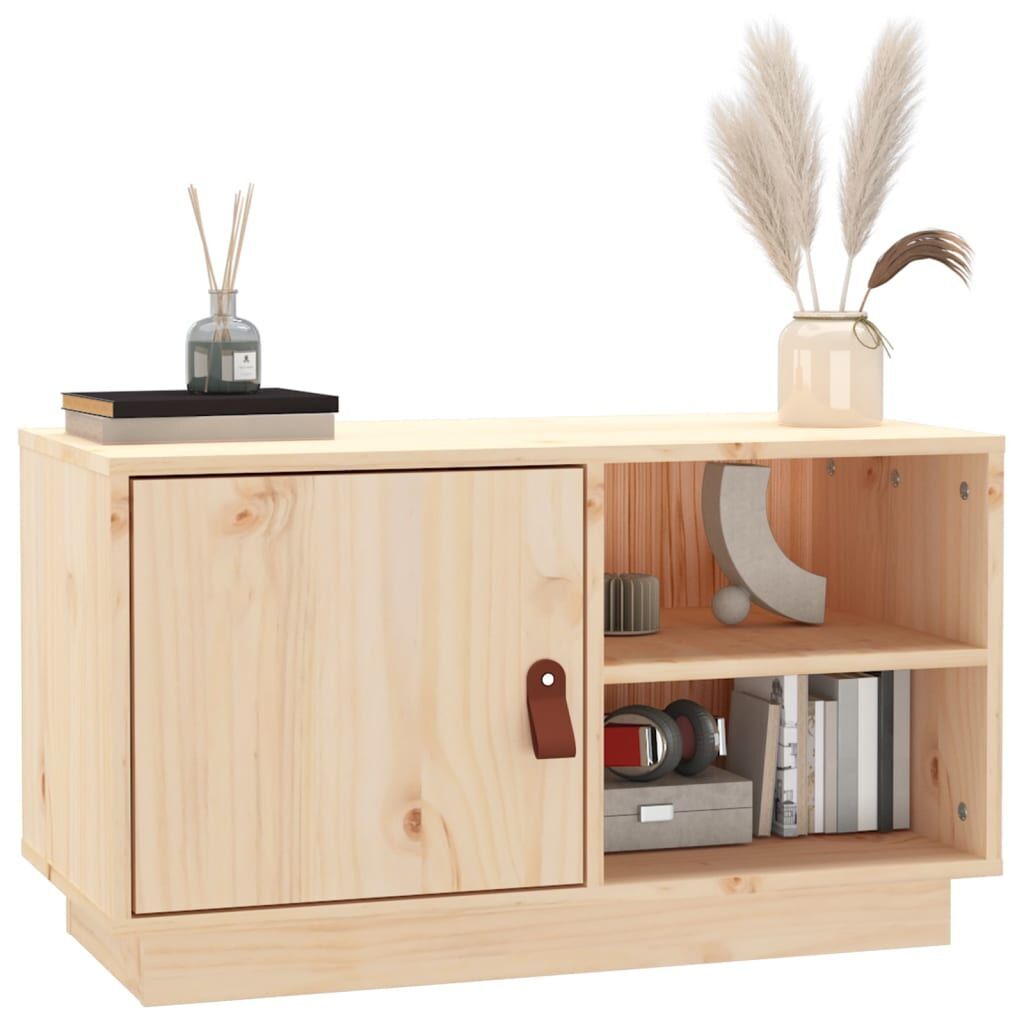 TV Cabinet 70x34x40 cm Solid Wood Pine Price