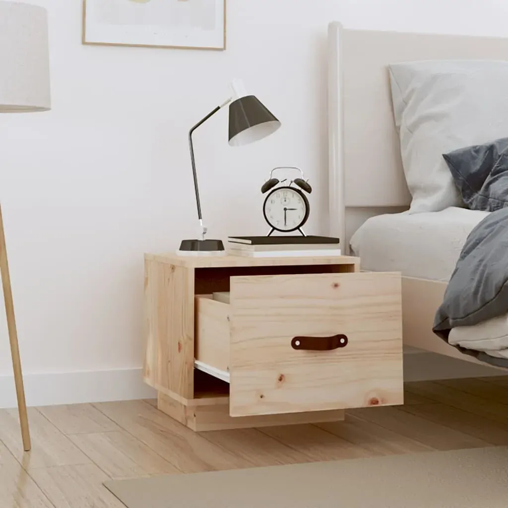 Bedside Cabinets 2 pcs 40x34x35 cm Solid Wood Pine Price
