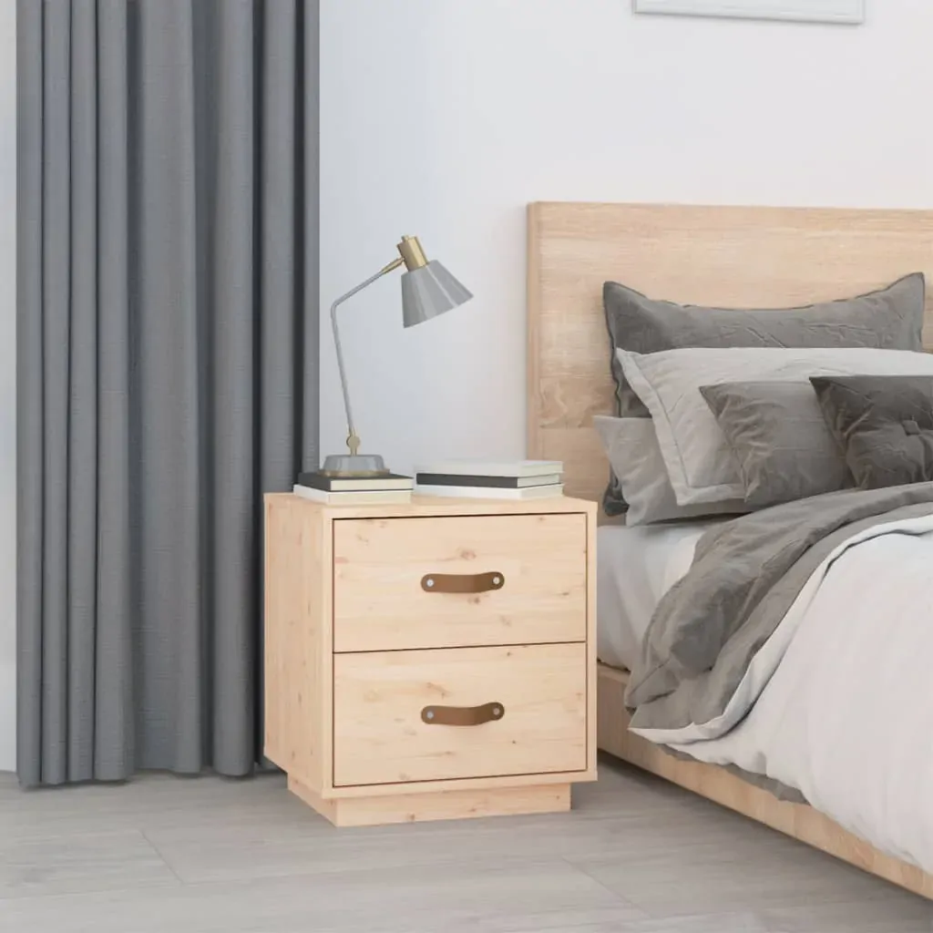 Bedside Cabinets 2 pcs 40x34x45 cm Solid Wood Pine Price