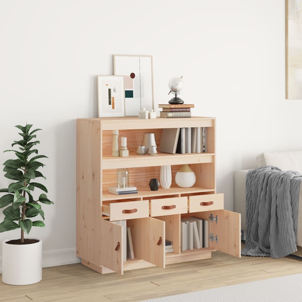 Highboard 100x40x108.5 cm Solid Wood Pine Price