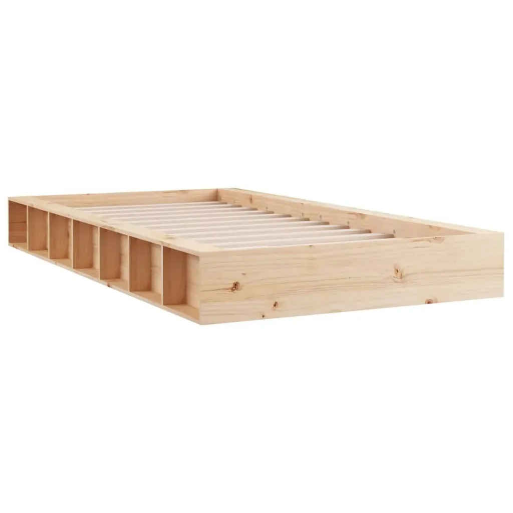Bed Frame without Mattress 135x190 cm Solid Wood Price