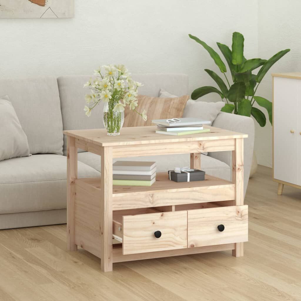 Coffee Table 71x49x55 cm Solid Wood Pine Price