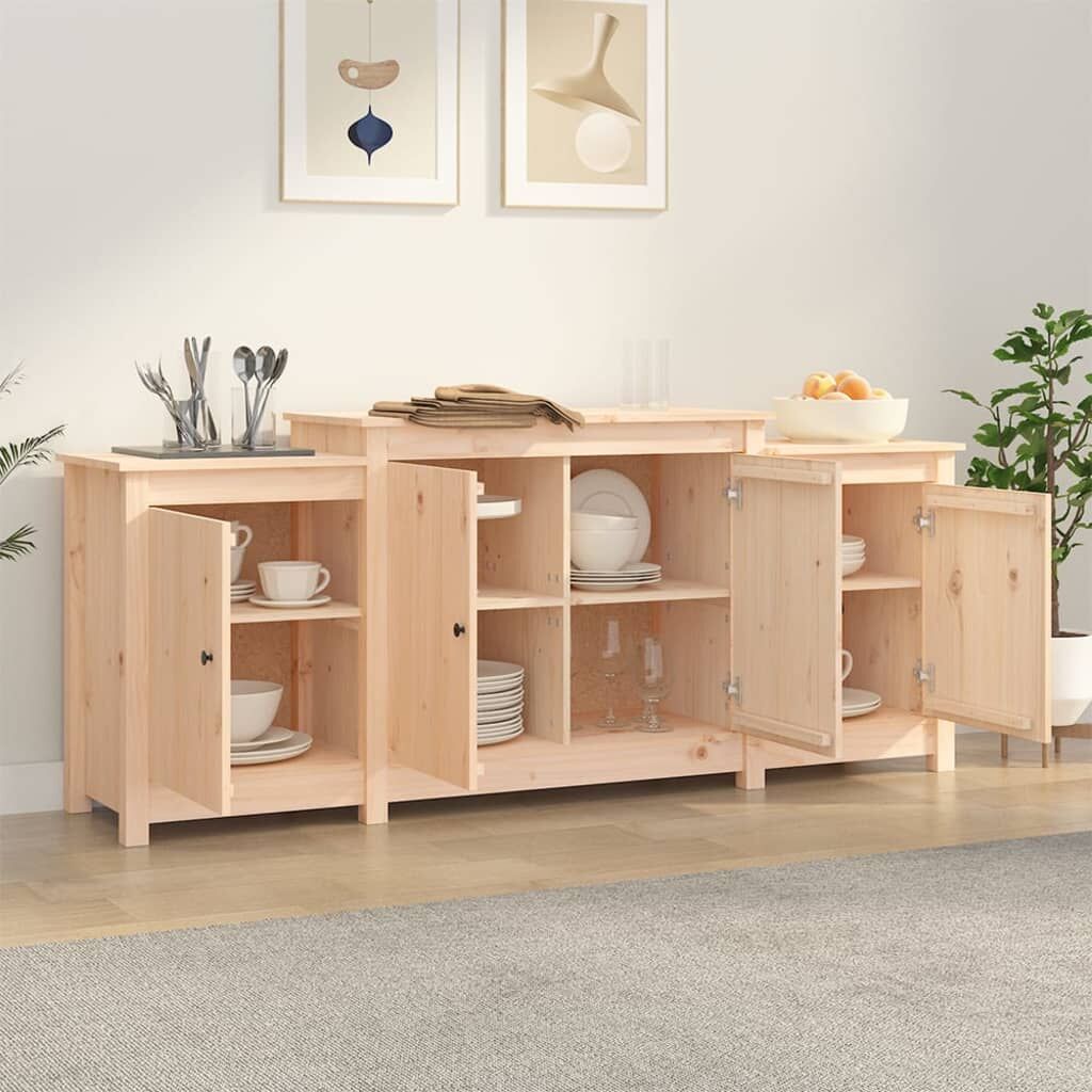 Sideboard 164x37x68 cm Solid Wood Pine Price