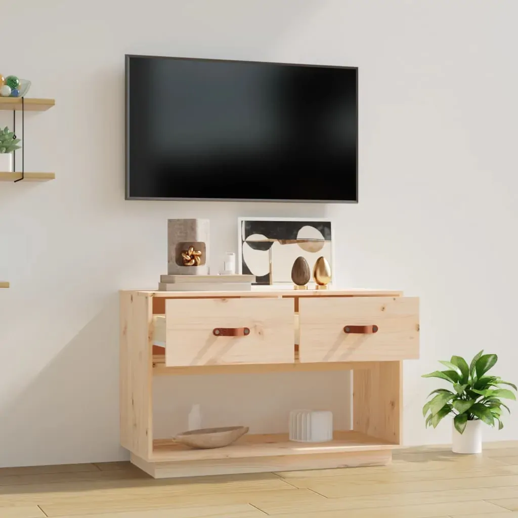TV Cabinet 90x40x60 cm Solid Wood Pine Price