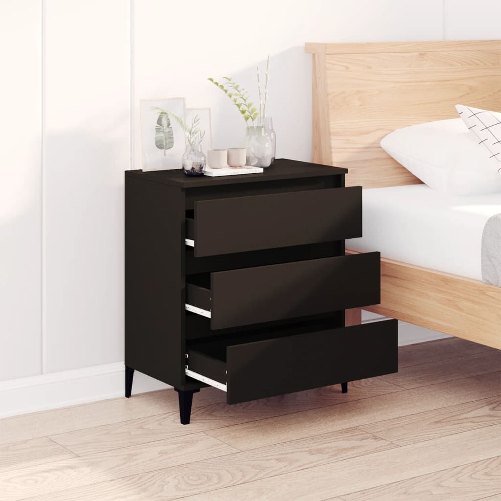 Sideboard Black 60x35x70 cm Engineered Wood Price