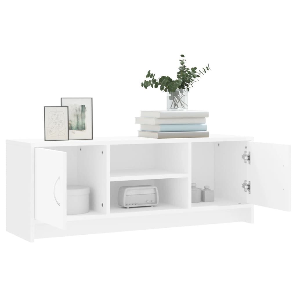 TV Cabinet White 102x30x37.5 cm Engineered Wood Price