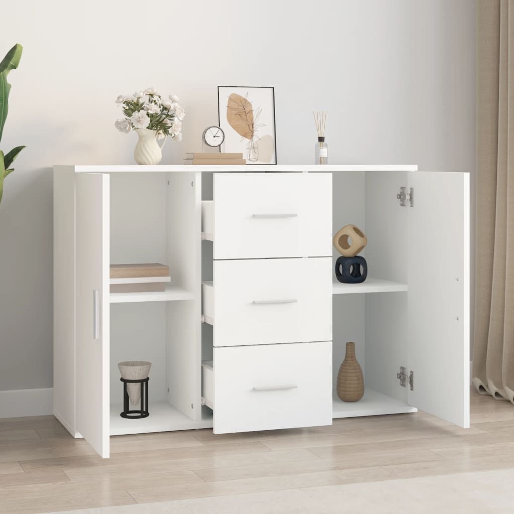Sideboard White 91x29.5x65 cm Engineered Wood Price