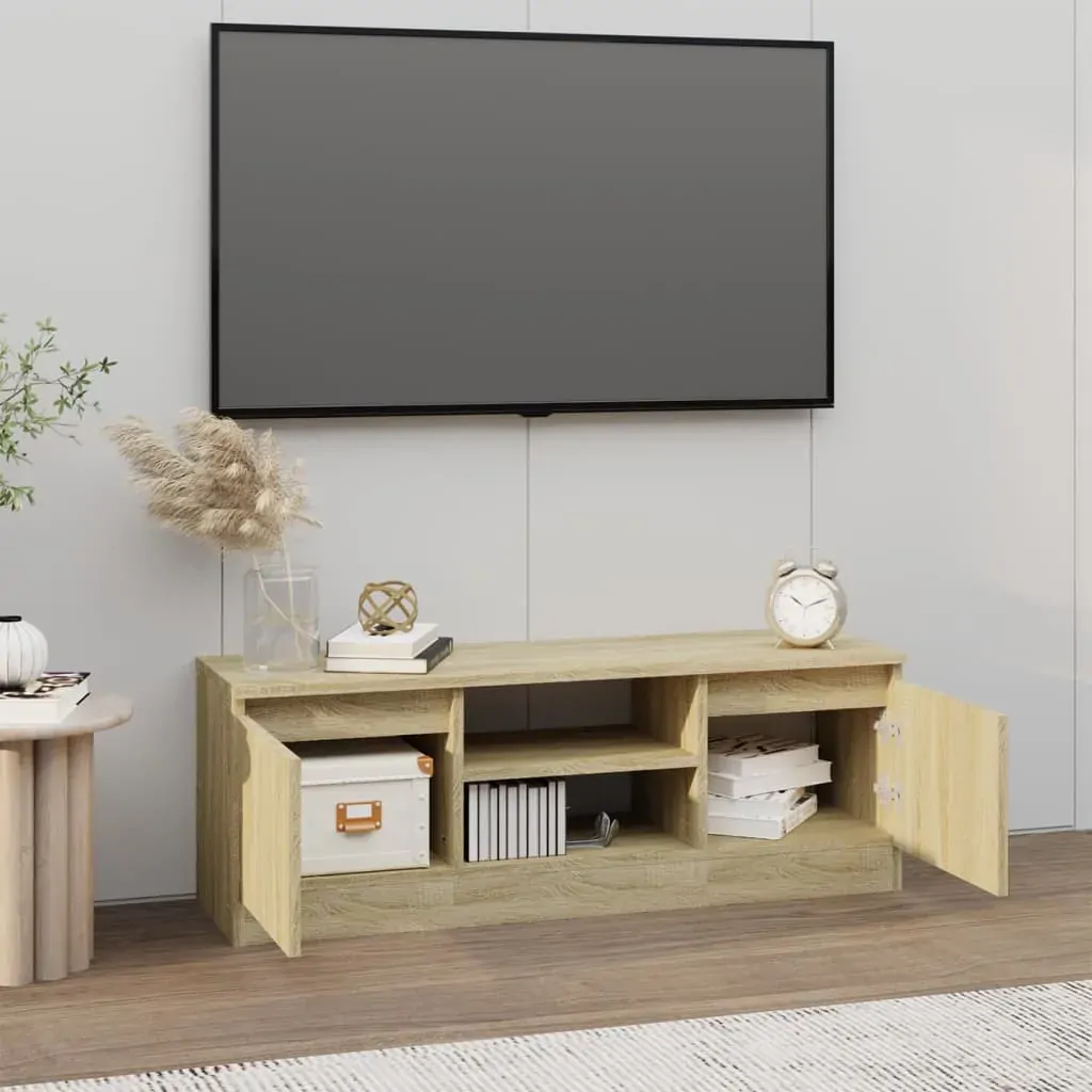 TV Cabinet with Door Sonoma Oak 102x30x36 cm Price