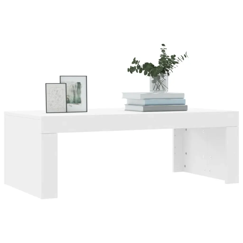 Coffee Table White 102x50x36 cm Engineered Wood Price
