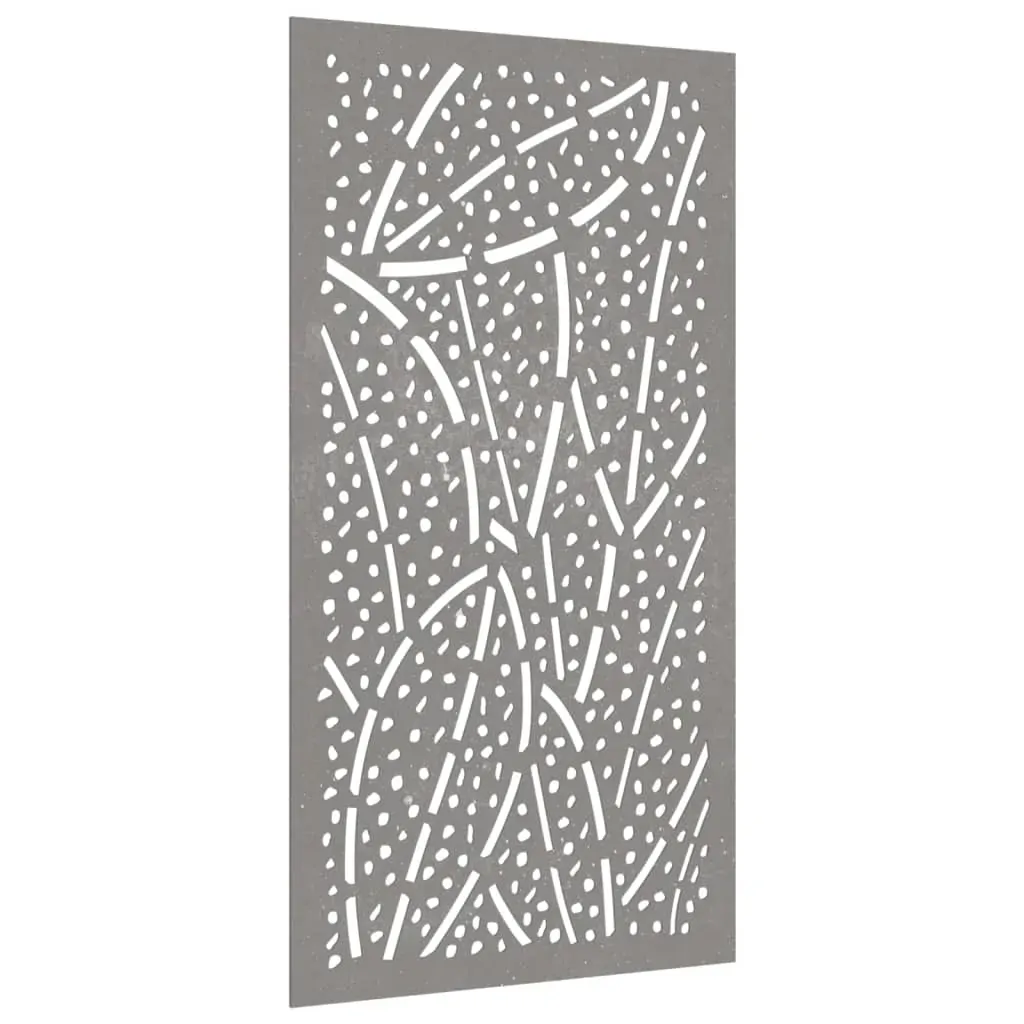 Garden Wall Decoration 105x55 cm Corten Steel Leaf Design Price