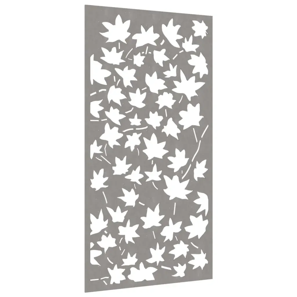 Garden Wall Decoration 105x55 cm Corten Steel Maple Leaf Design Price