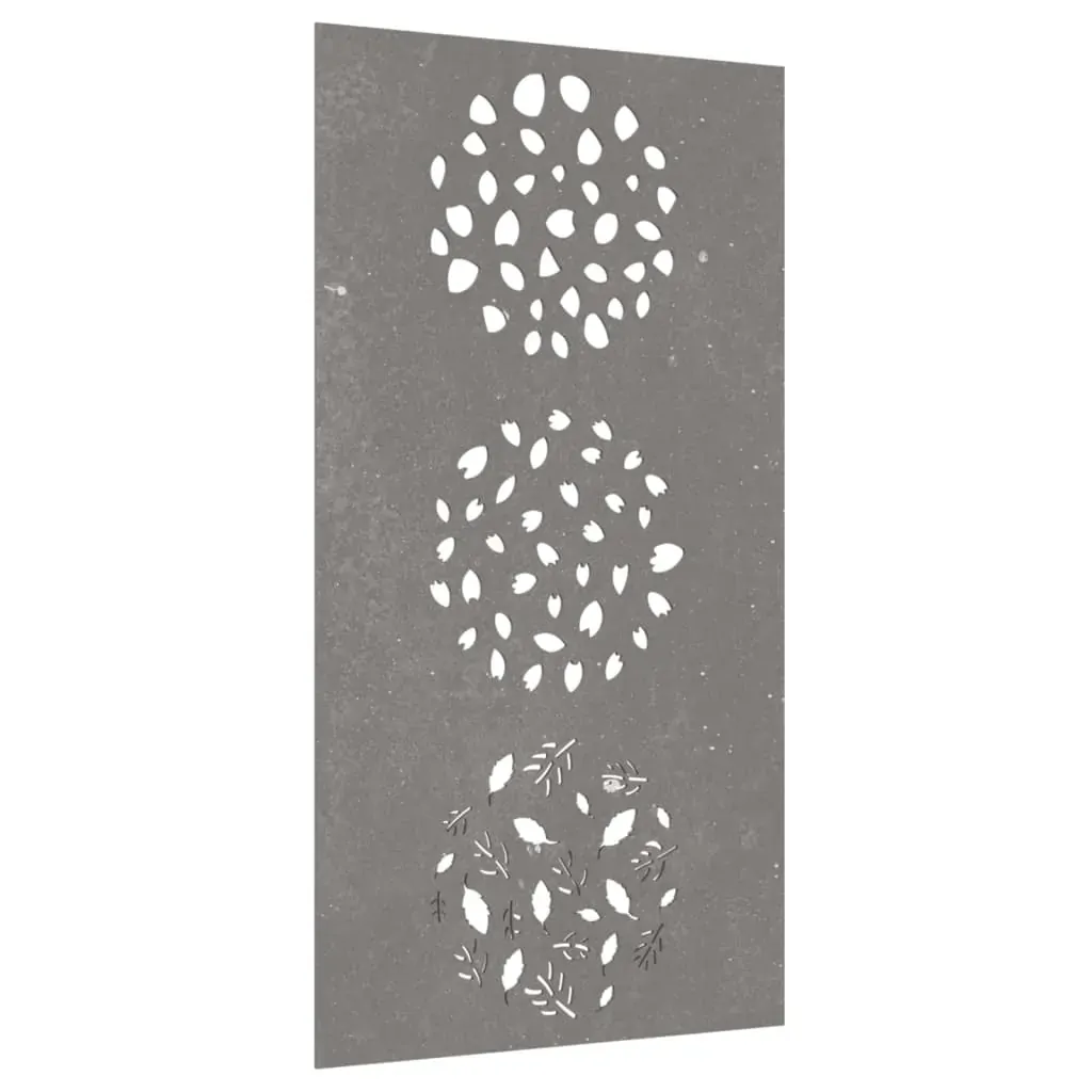 Garden Wall Decoration 105x55 cm Corten Steel Leaf Design Price