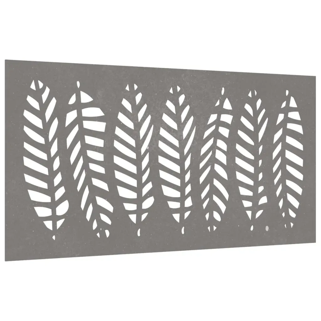 Garden Wall Decoration 105x55 cm Corten Steel Leaf Design Price