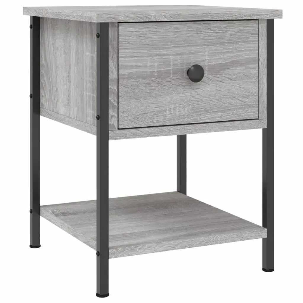 Bedside Tables 2 pcs Grey Sonoma 34x35.5x45 cm Engineered Wood Price