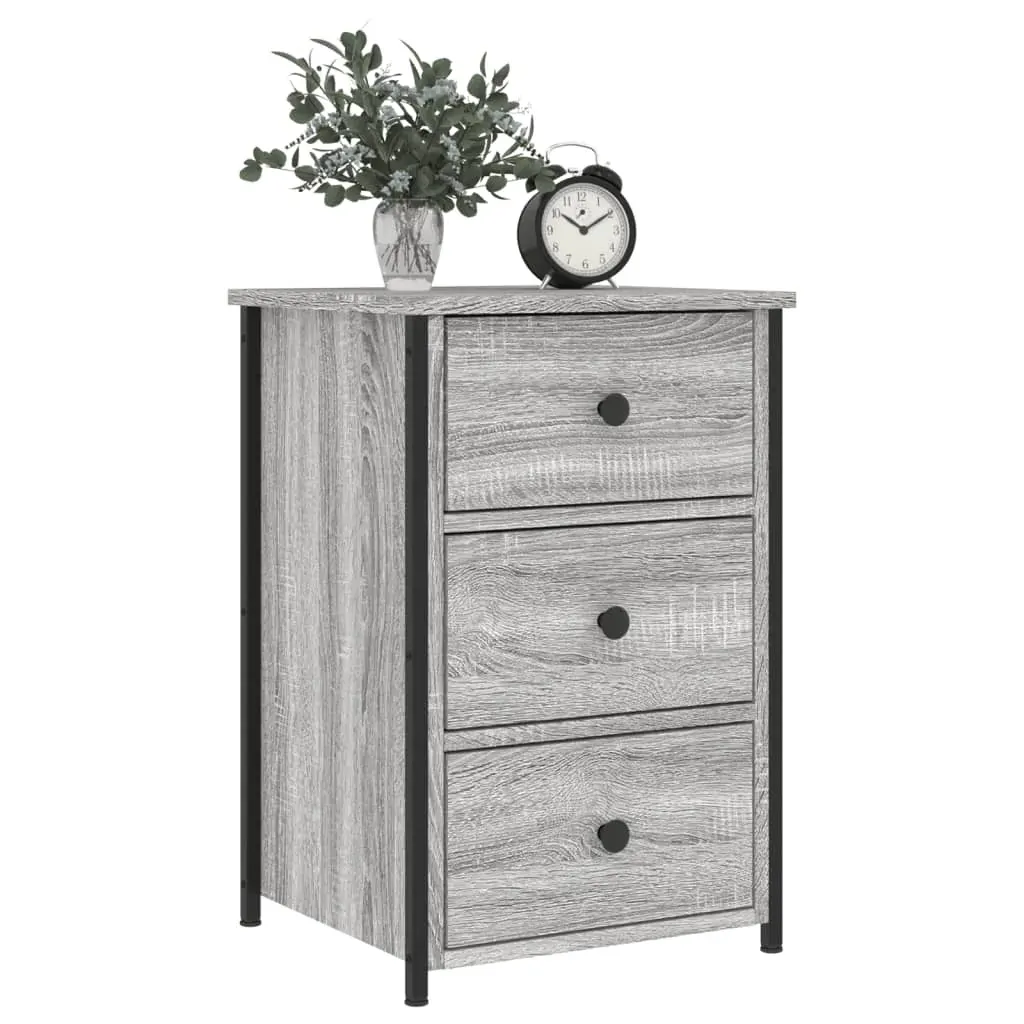 Bedside Cabinets 2 pcs Grey Sonoma 40x36x60 cm Engineered Wood Price