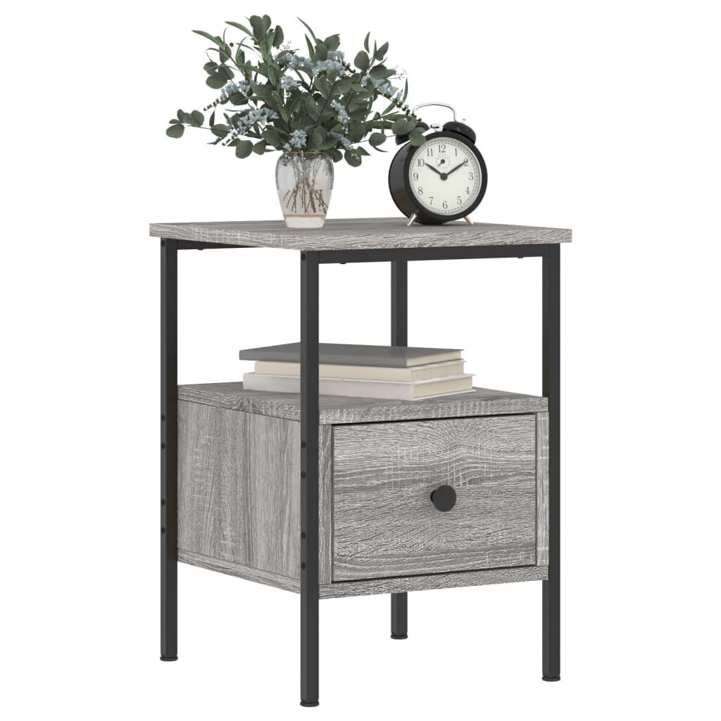 Bedside Cabinets 2 pcs Grey Sonoma 34x36x50 cm Engineered Wood Price