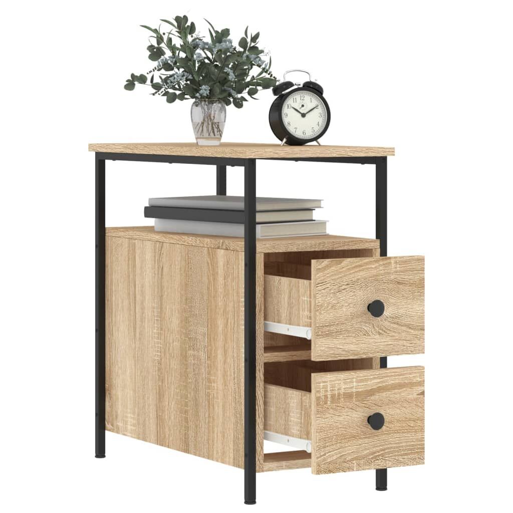 Bedside Cabinets 2 pcs Sonoma Oak 30x60x60 cm Engineered Wood Price