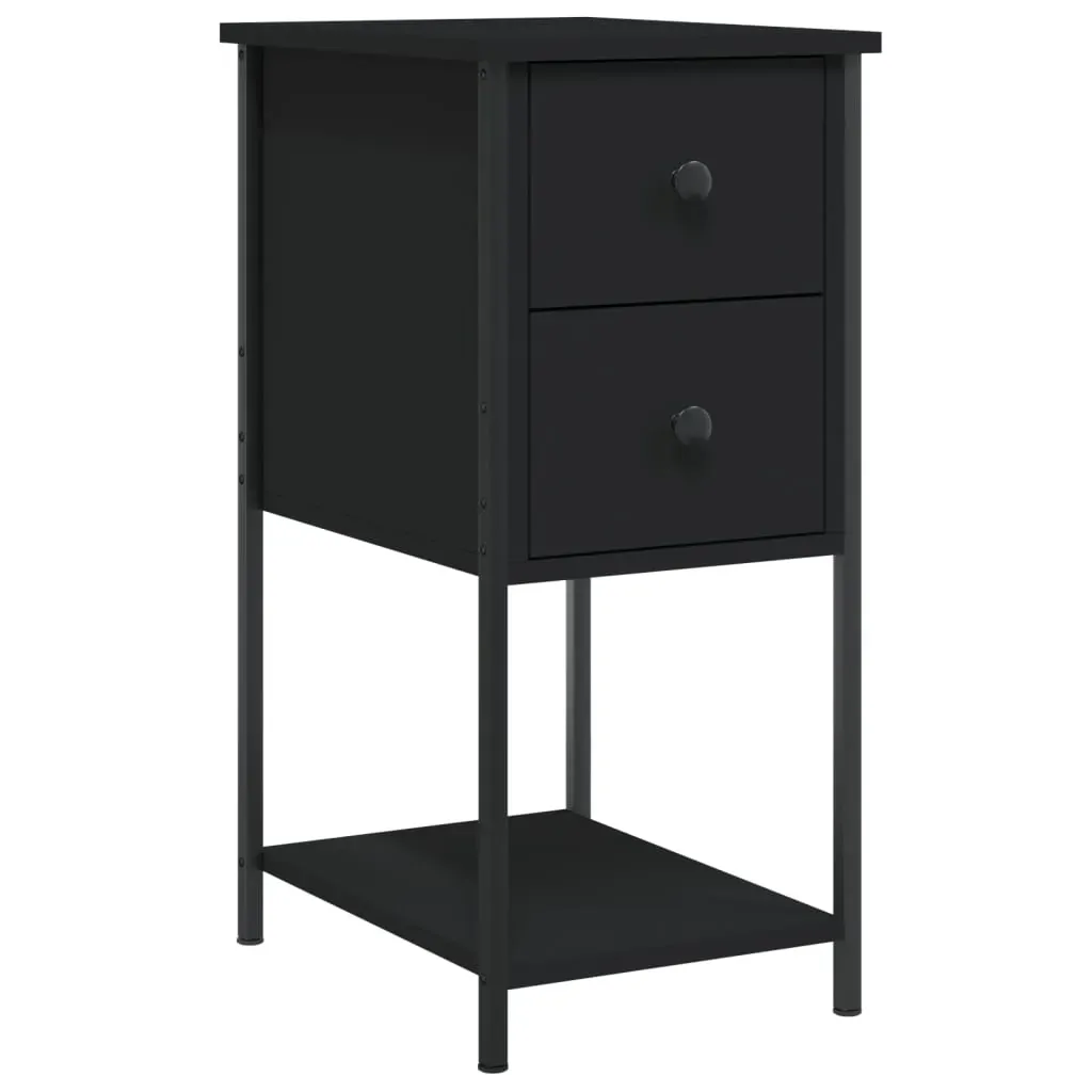 Bedside Cabinets 2 pcs Black 32x42x70 cm Engineered Wood Price