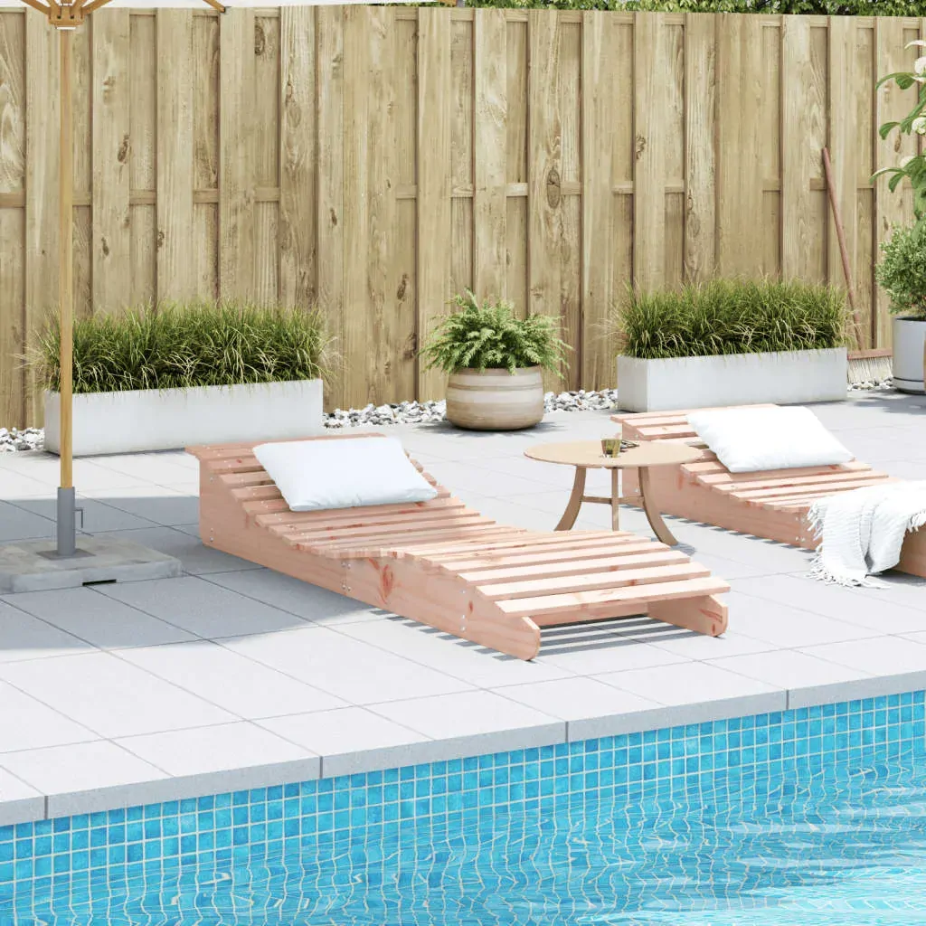 Sun Lounger 205x60x31.5 cm Solid Wood Douglas Price