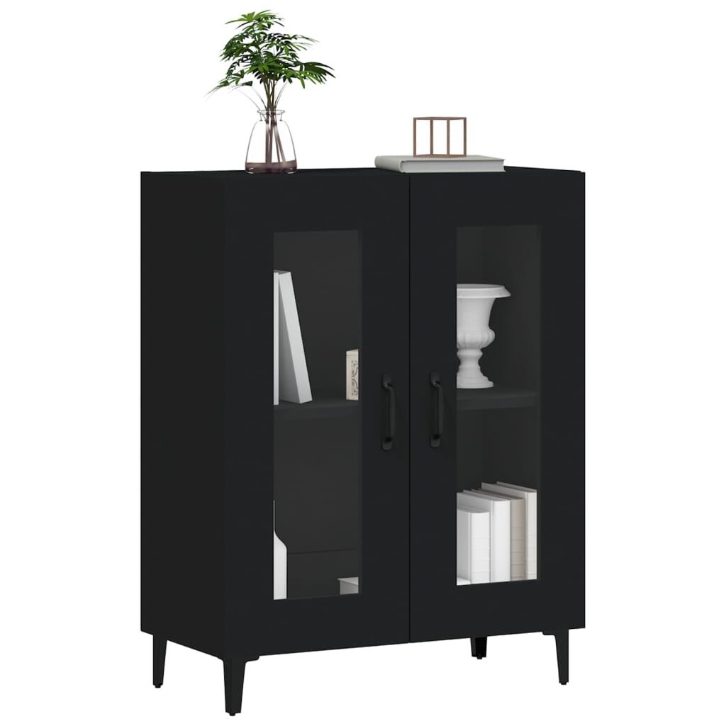 Sideboard Black 69.5x34x90 cm Engineered Wood Price