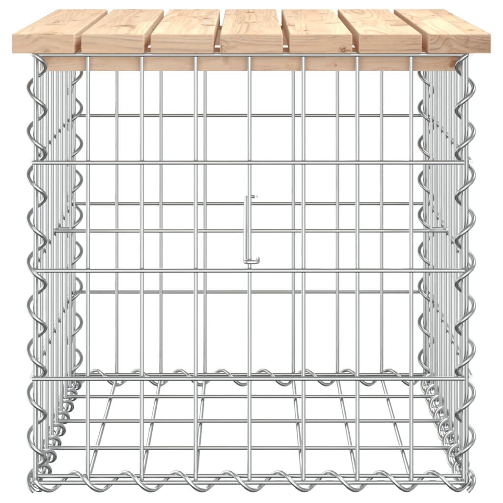 Garden Bench Gabion Design 43x44x42 cm Solid Wood Pine Price
