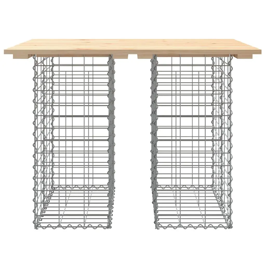 Garden Bench Gabion Design 100x70x72 cm Solid Wood Pine Price