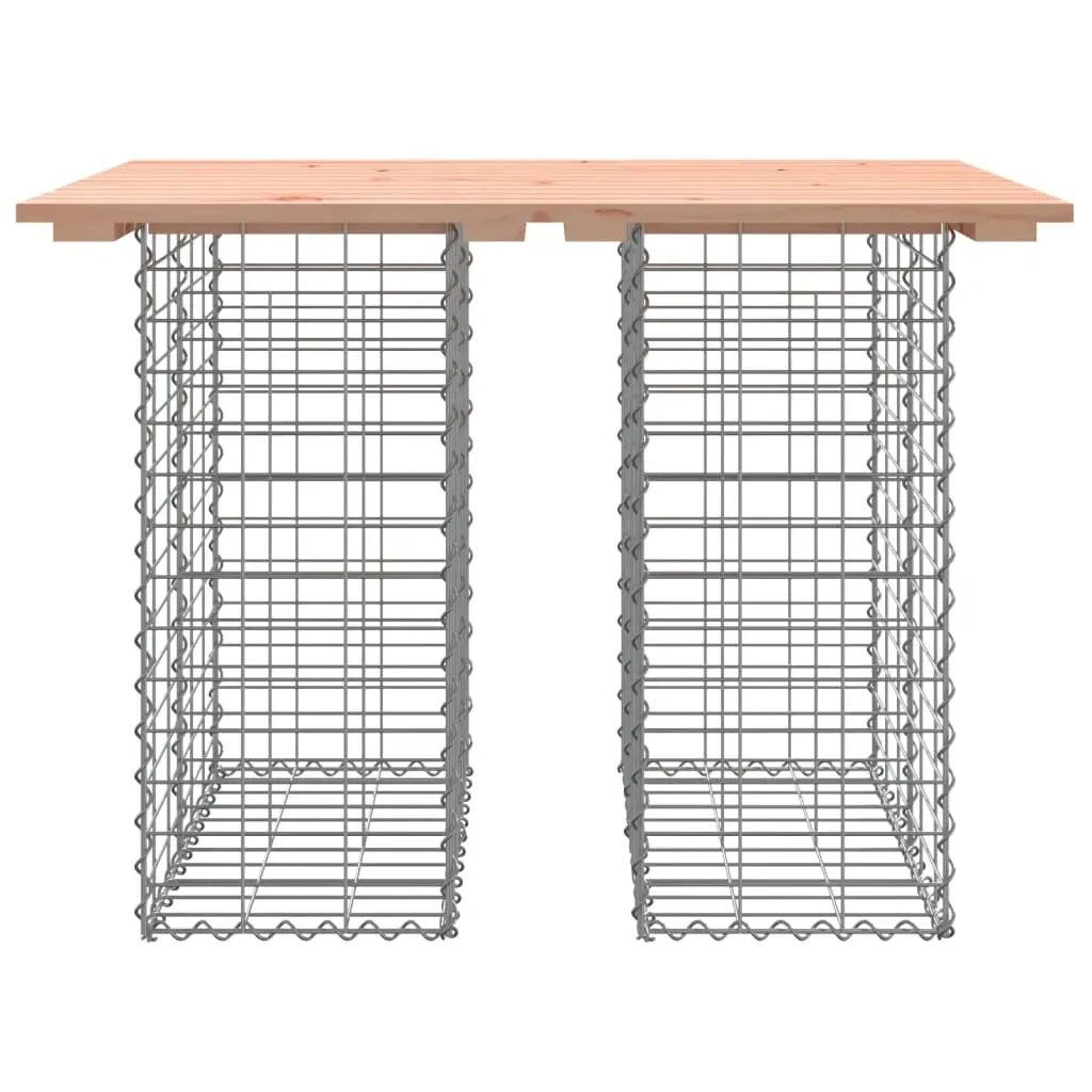 Garden Bench Gabion Design 100x70x72 cm Solid Wood Douglas Price