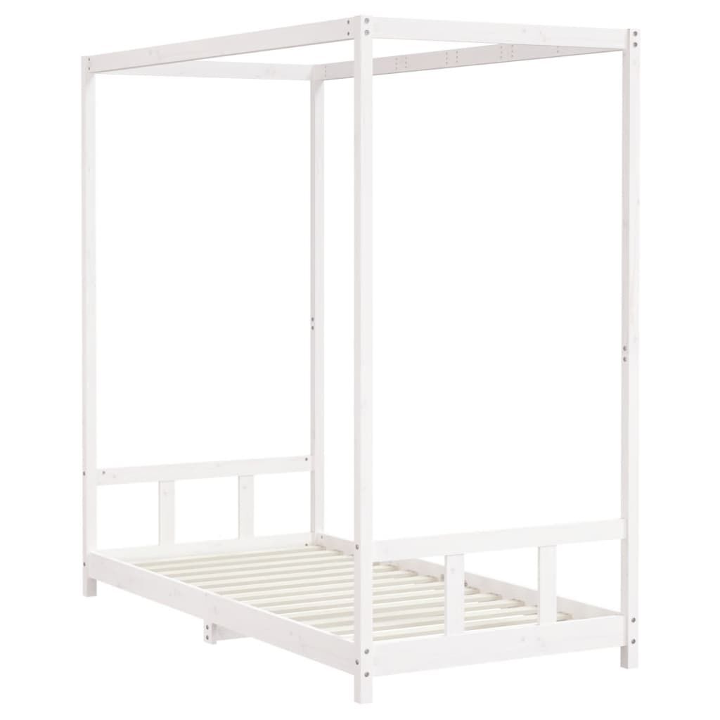 Kids Bed Frame White 90x190 cm Solid Wood Pine Price