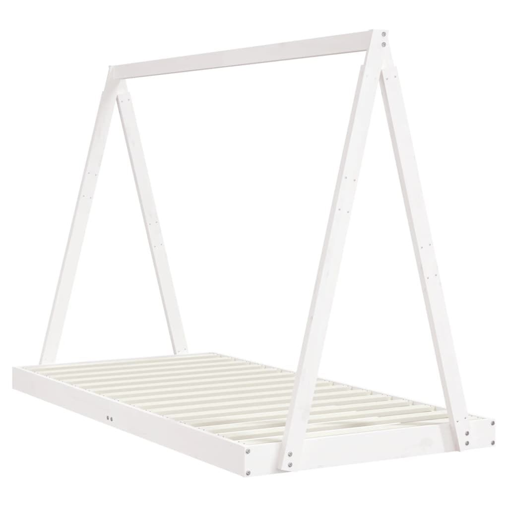 Kids Bed Frame White 90x190 cm Solid Wood Pine Price