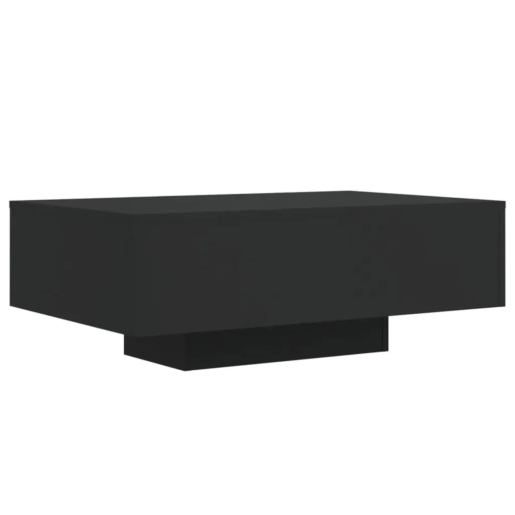 Coffee Table with LED Lights Black 85x55x31 cm Price