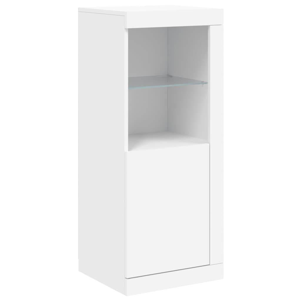 Sideboard with LED Lights White 41x37x100 cm Price