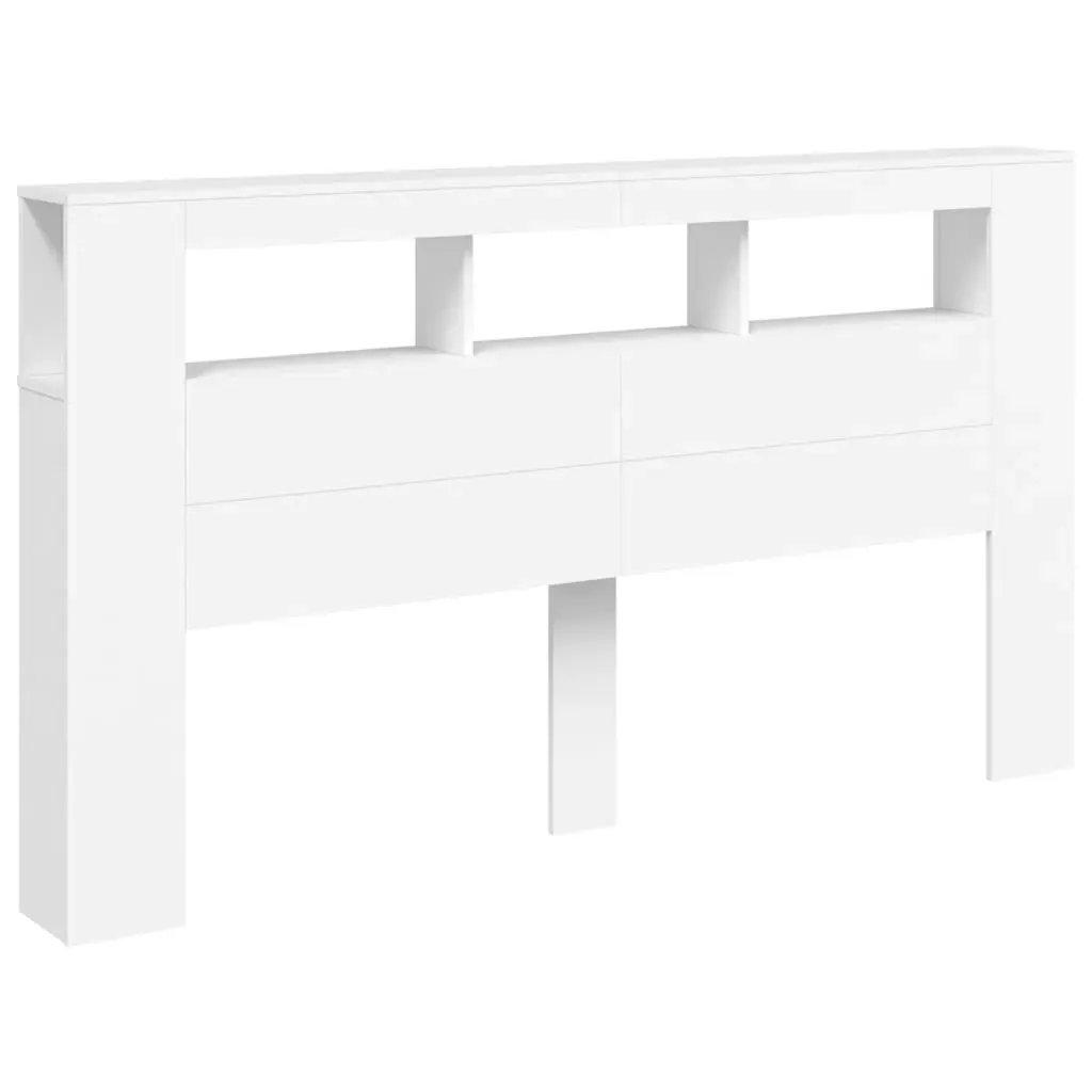 LED Headboard White 180 cm Engineered Wood Price