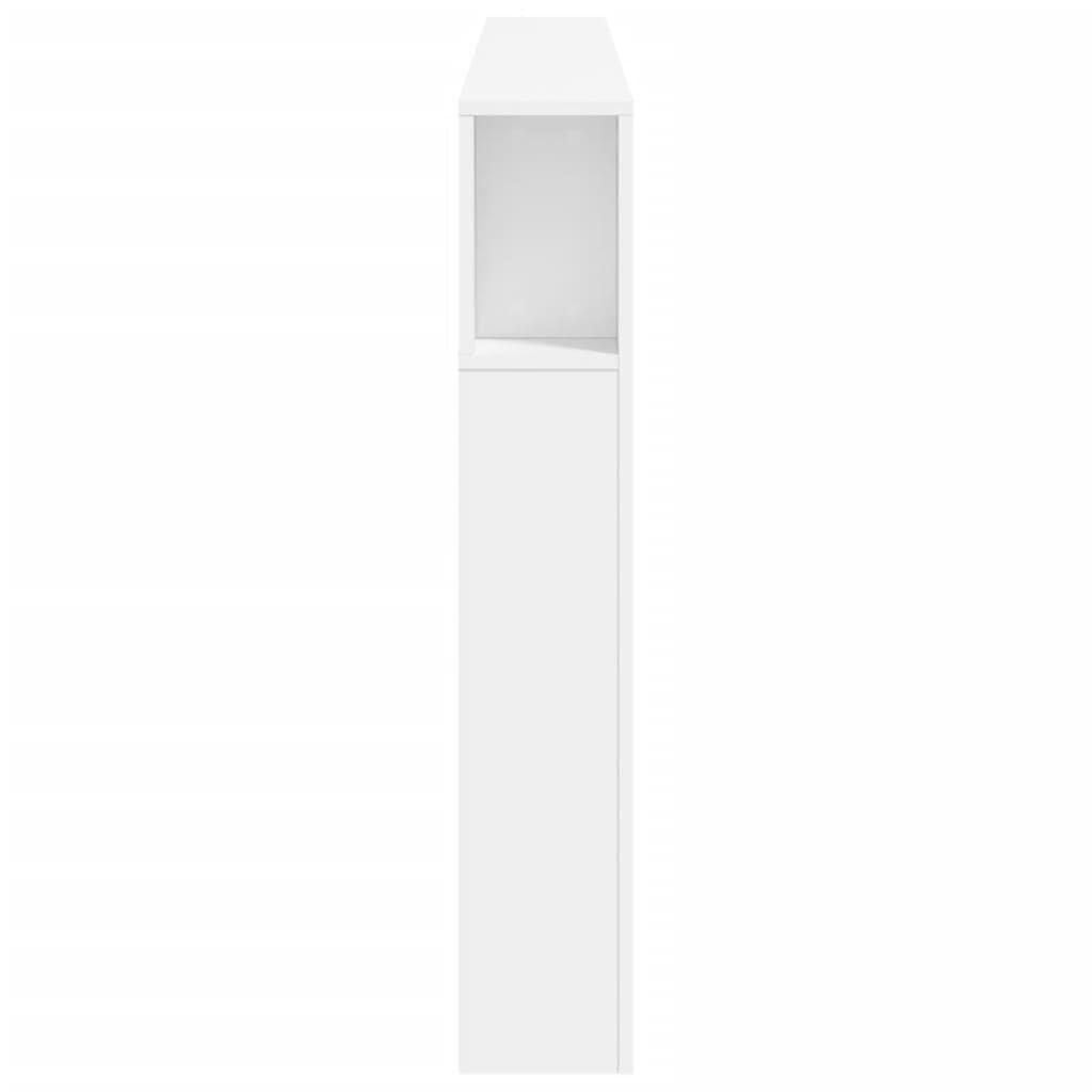 LED Headboard White 200 cm Engineered Wood Price