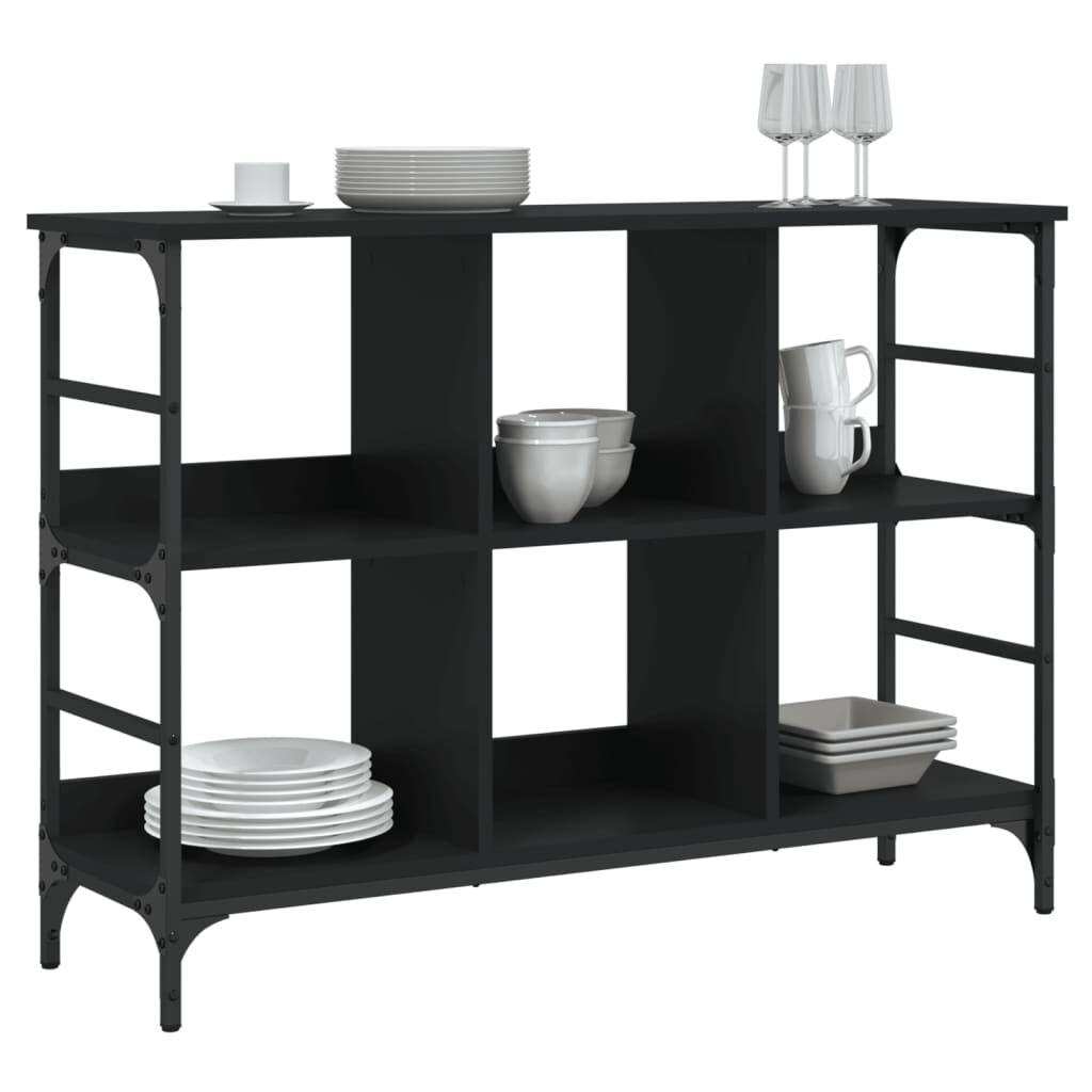 Sideboard Black 102x32x73.5 cm Engineered Wood Price