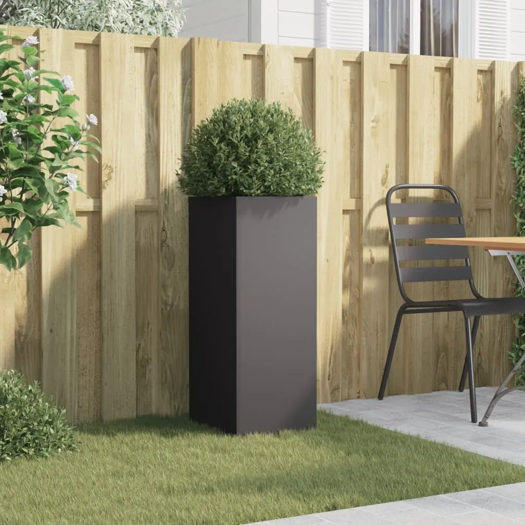 Planter Black 32x29x75 cm Steel Price