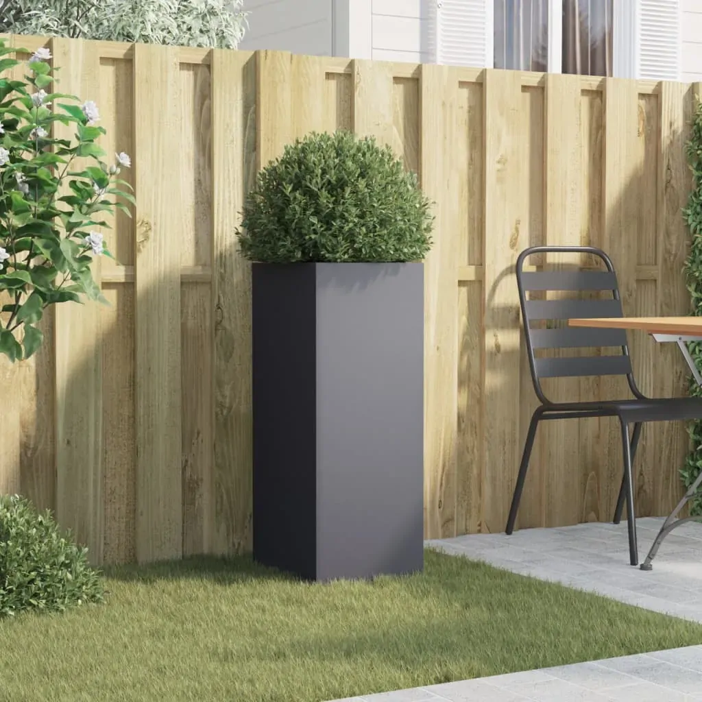 Planter Anthracite 32x29x75 cm Steel Price