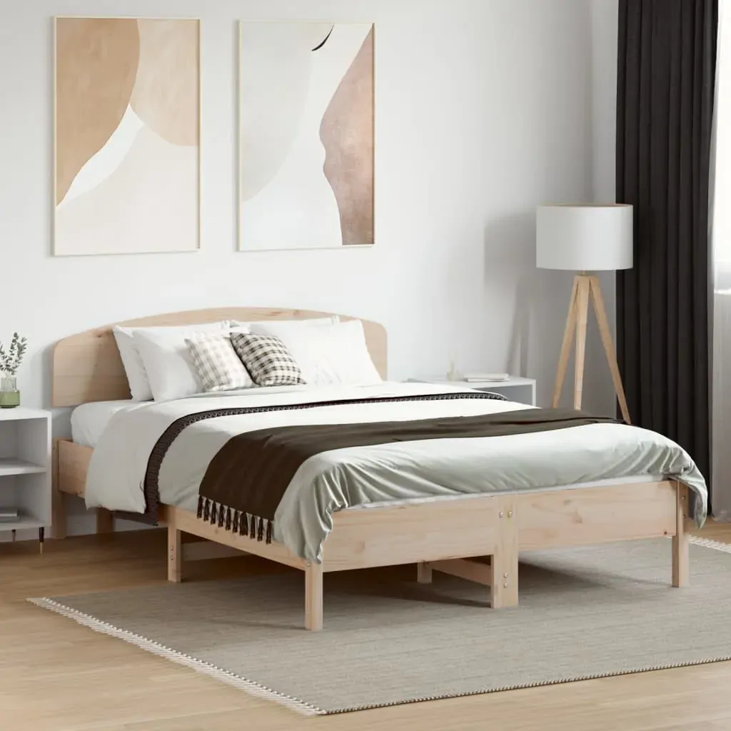 Headboard 135 cm Solid Wood Pine Price