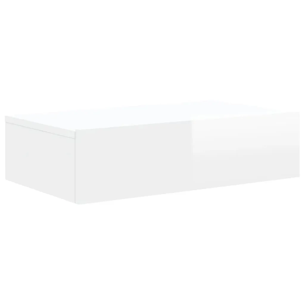 TV Cabinet with LED Lights High Gloss White 60x35x15.5 cm Price