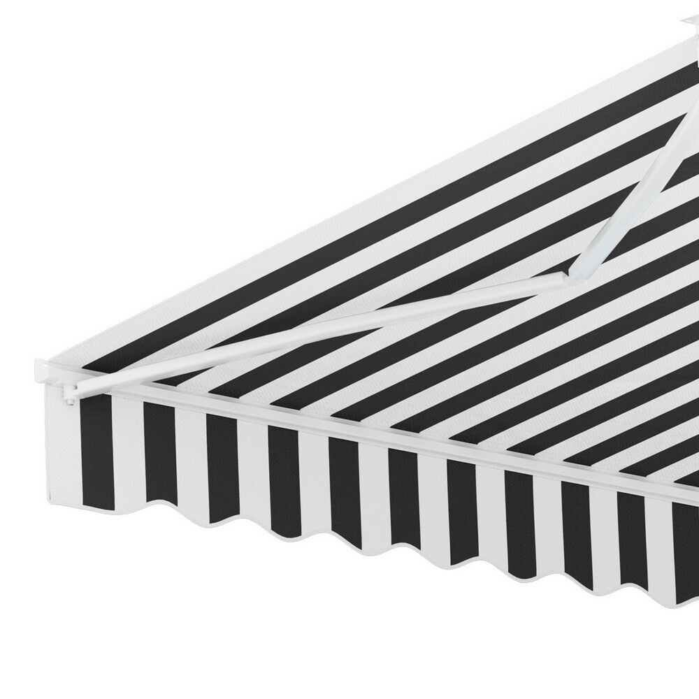 Retractable Folding Arm Awning Motorised Sunshade 4Mx3M Grey Price
