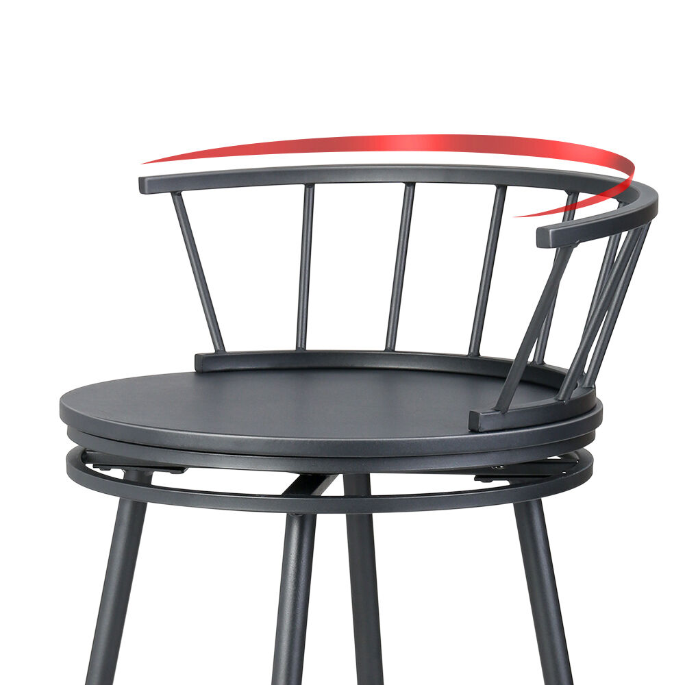 2x Bar Stools Swivel Metal Chairs Price