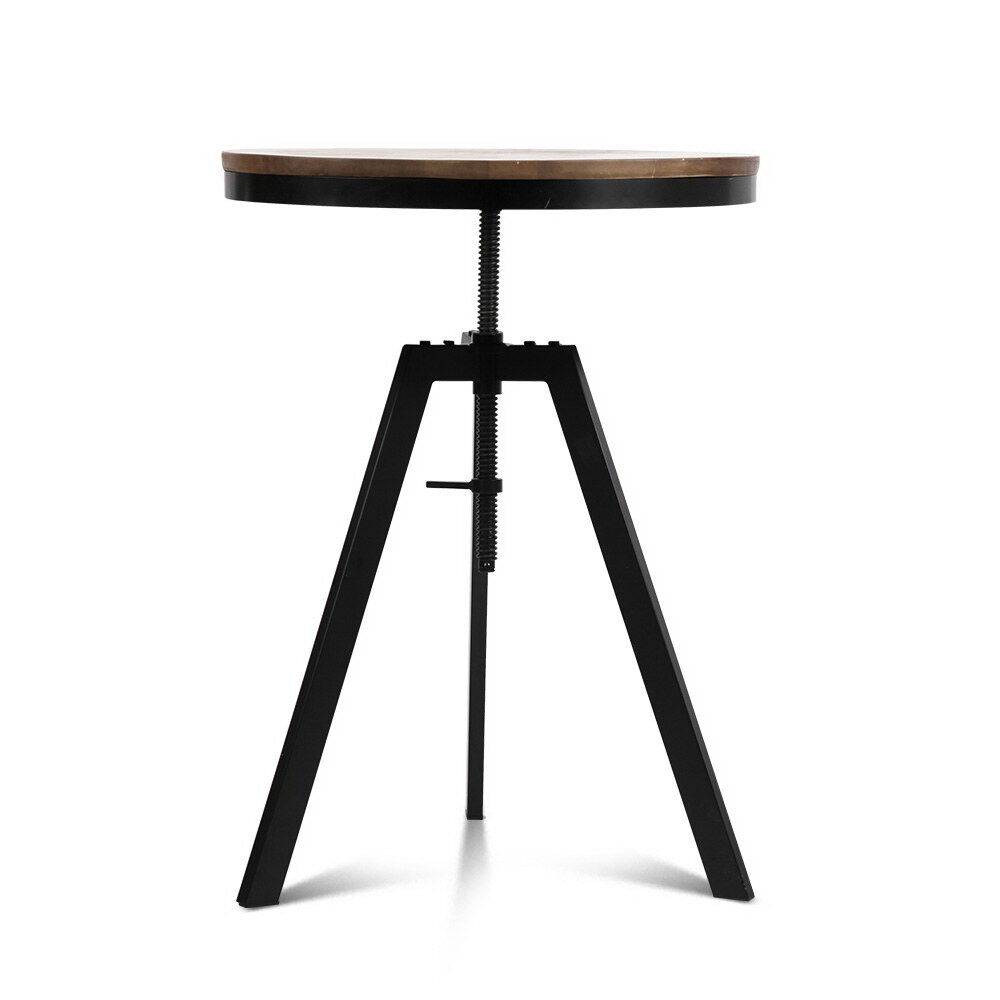 Bar Table 67-86CM Height Round Brown Price