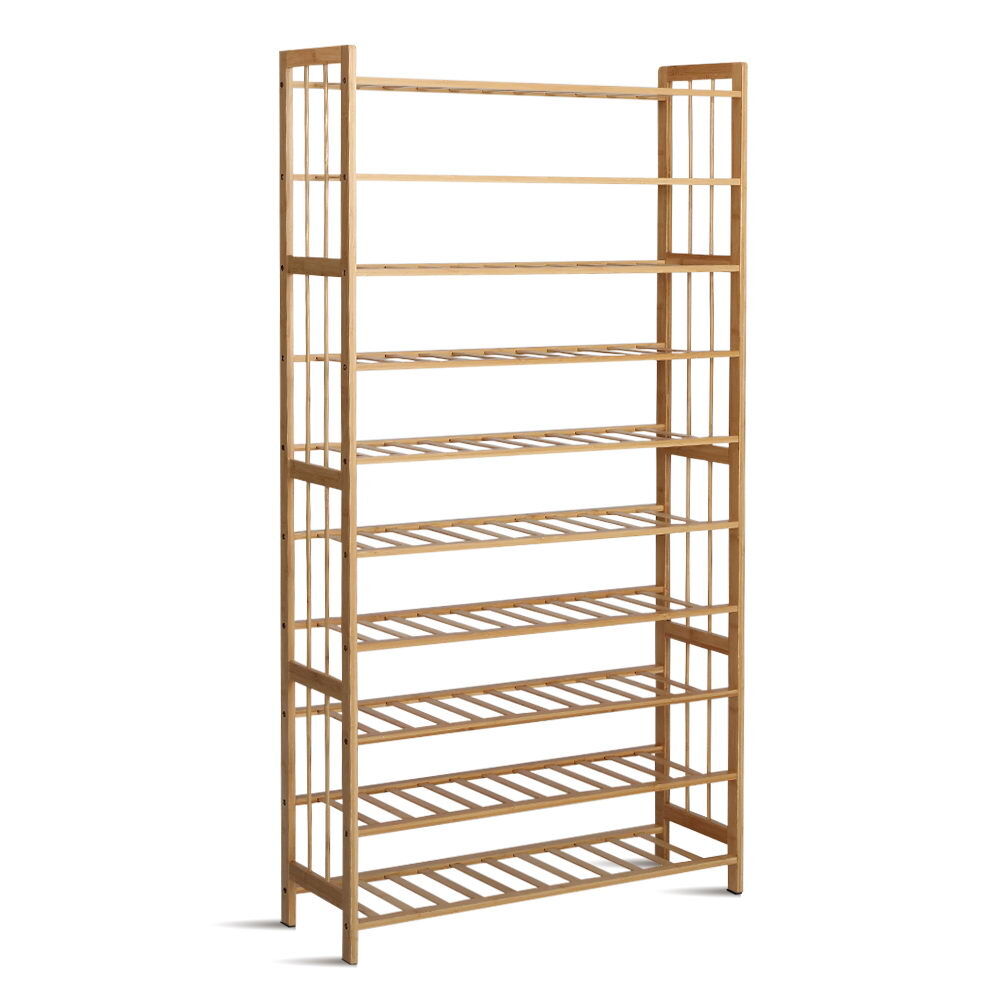 Shoe Rack Bamboo Shoe Storage 10-tier 50 Pairs Price
