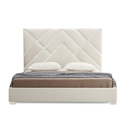 Matrix Bed Frame King Beige Standard Fabric Price