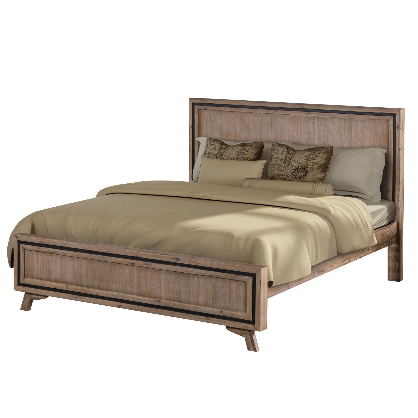 Seashore Bedframe King Size Silver Brush Price