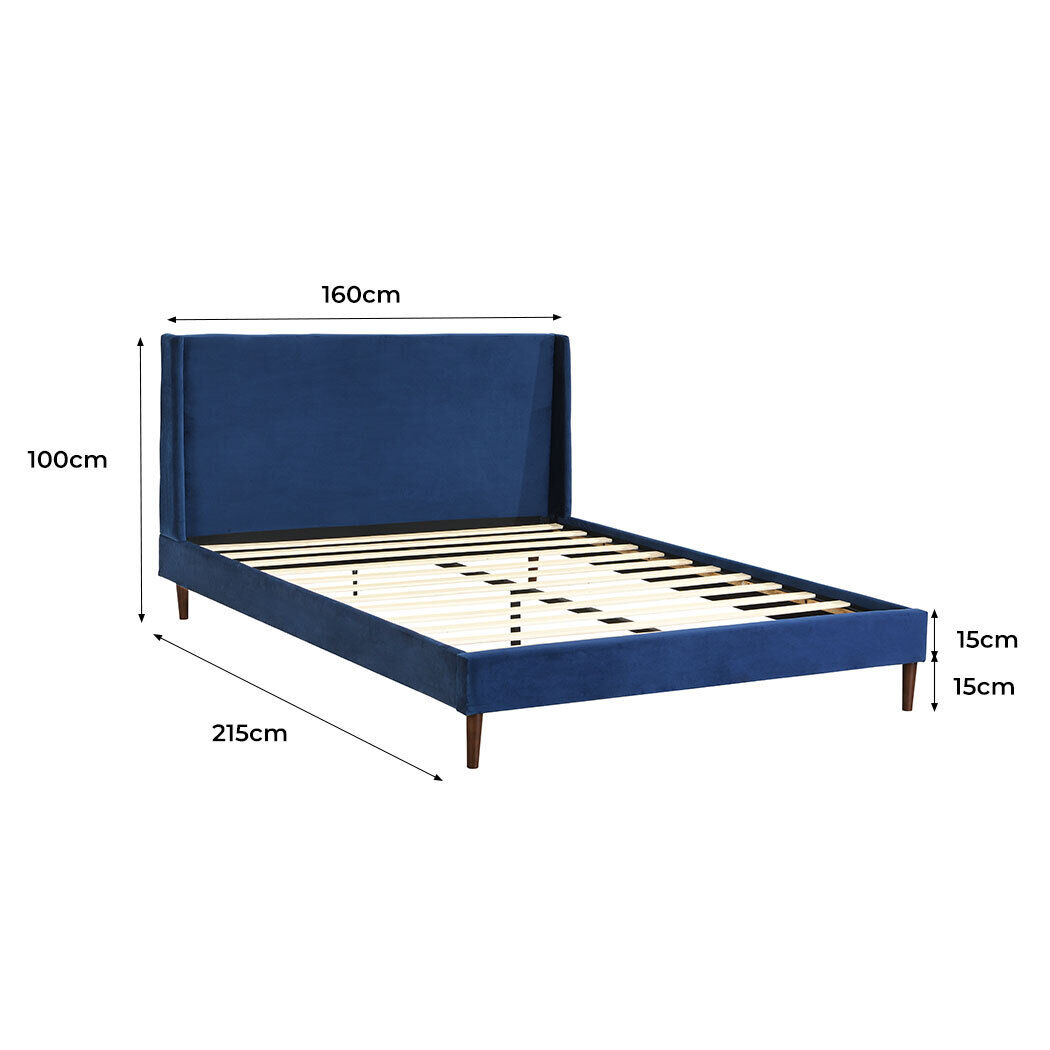 Velvet Bed Frame Queen Size Mattress Price
