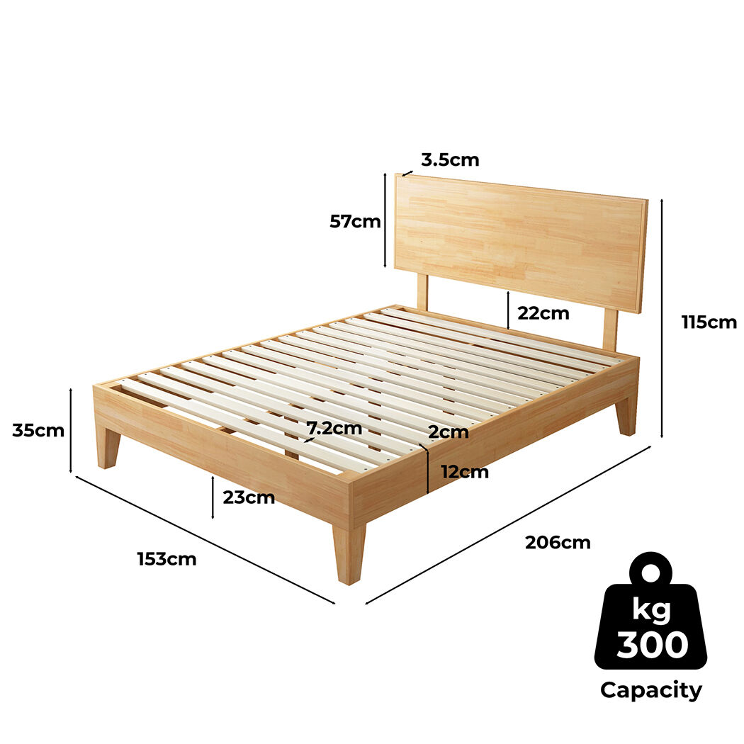 Queen Rubberwood Bed Frame Price