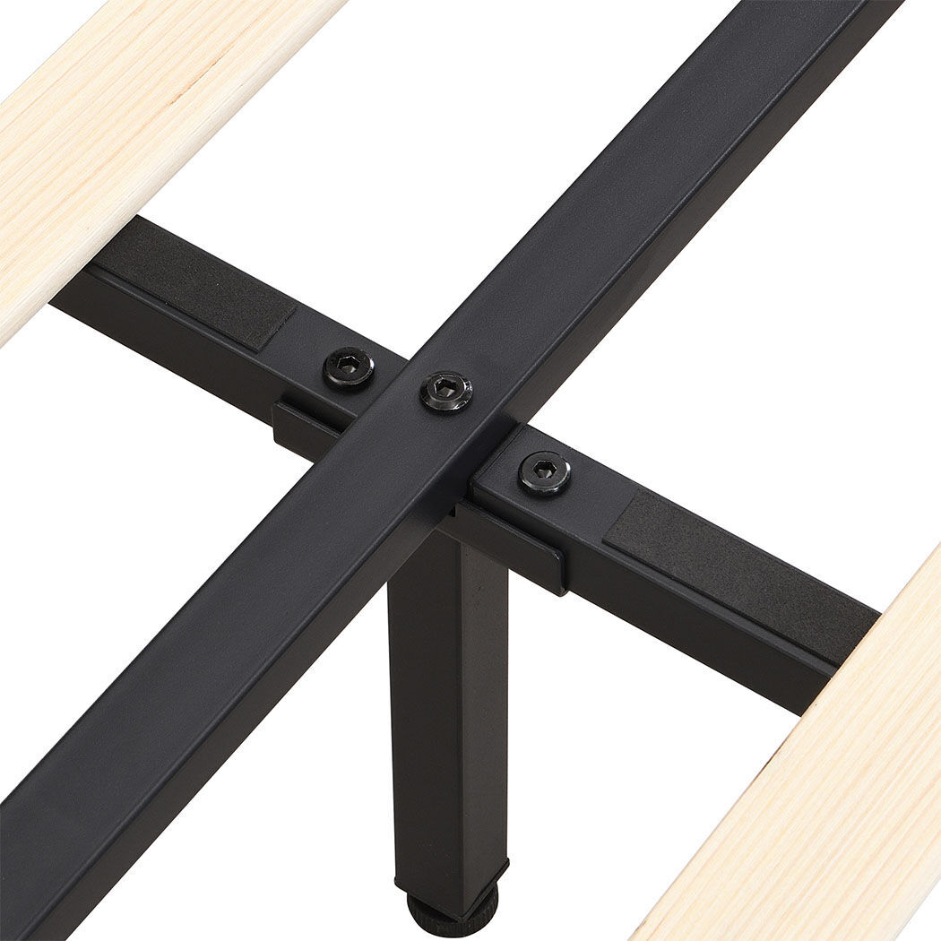 Levede Floating Bed Frame Double with Headboard LED Lights Mattress Base Price