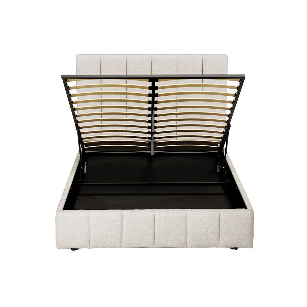 Bed Frame Queen Size Beige Price