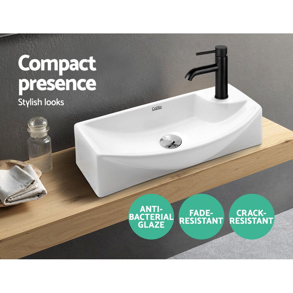 Bathroom Basin Ceramic Vanity Sink Hand Wash Bowl 45x23cm Price
