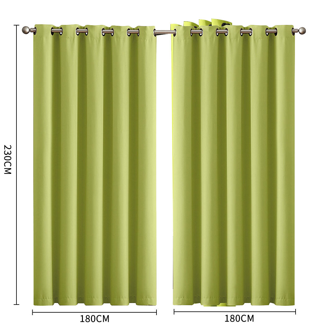 2x blockout curtains panels 3 layers Price